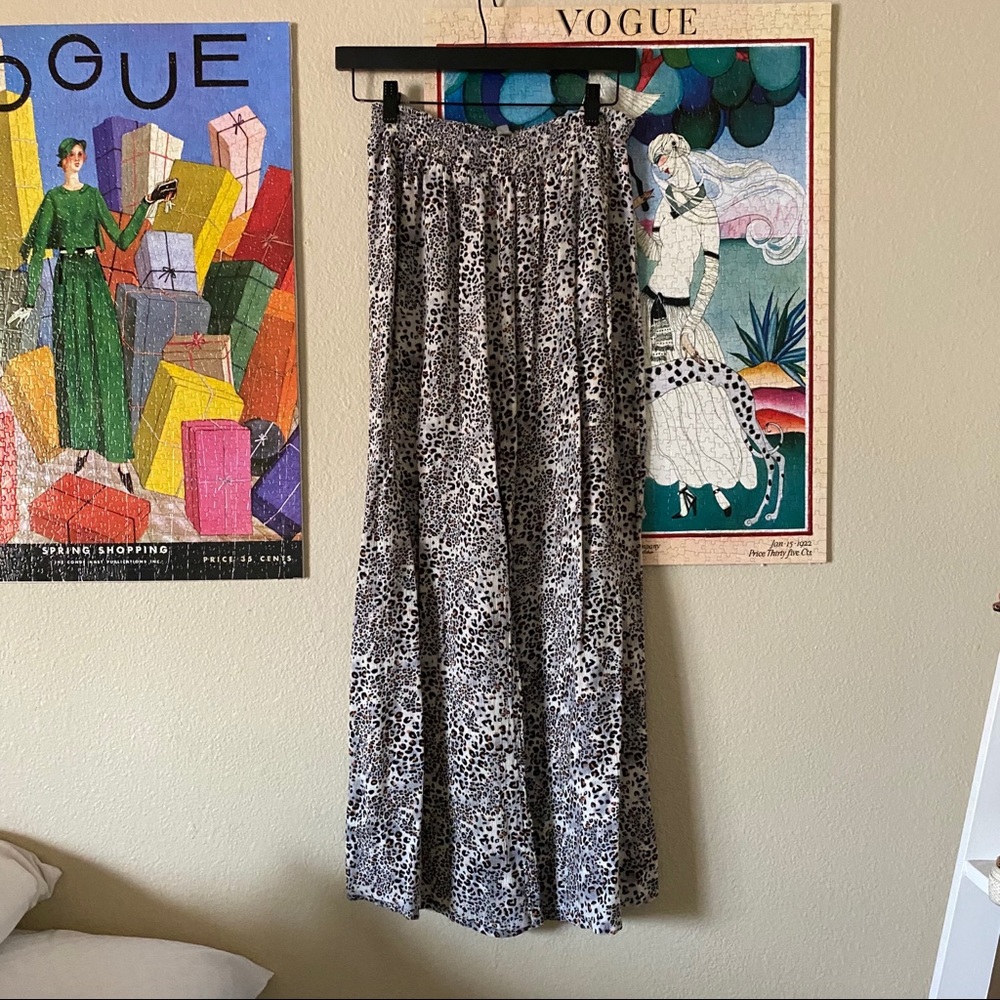 Urban outfitters ecote leopard cheetah Flowy pants